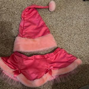 Womens Christmas Santa Lingerie pink